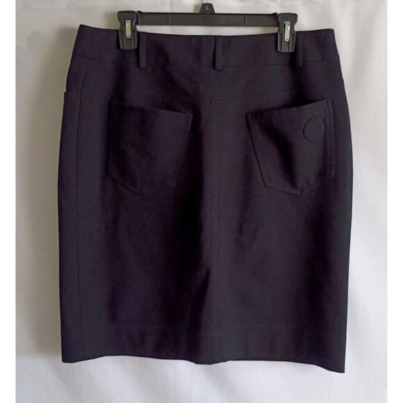 Akris Punto Black Stretch Mini Skirt 5 Pocket Women’s Size 12 Excellent - Picture 4 of 7